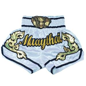 Pantalones Cortos Deportivos para Hombre, Muay Thai, Satén, Cintura Elástica, Entrenamiento, Gimnasio, Kickboxing, Ligeros, Estampado Colorido, Top de Muay Thai - Product Image 5