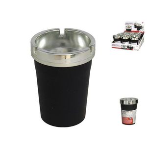 Posacenere Senza Fumo Rotondo in Acciaio Inossidabile Design Moderno per Uso Interno ed Esterno - Product Image 1