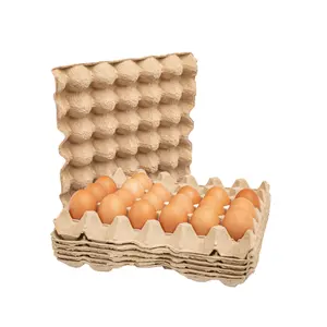 最优惠价格环保批发鸡蛋包装鸡蛋托盘30细胞30鸡蛋纸浆托盘新到货2024可堆肥防破