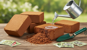 บล็อกใยมะพร้าวขายส่ง ขนาด 30x30x10 ซม. น้ำหนัก 5 กก. - สารปรับสภาพดินออร์แกนิก เป็นมิตรต่อสิ่งแวดล้อม สำหรับการเกษตรและการปลูกพืช ผลิตจากทัมมิลนาฏูด นำเข้าจากต่างประเทศ - Product Image 5