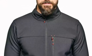 เสื้อแจ็คเก็ตซอฟต์เชลล์ TriPro Sports สำหรับผู้ชาย คอตั้ง ซิปเต็มตัว ระบายอากาศ กันลม กันน้ำ เสื้อโค้ทสำหรับฤดูหนาวกลางแจ้ง บริการ OEM พร้อมโลโก้ - Product Image 3