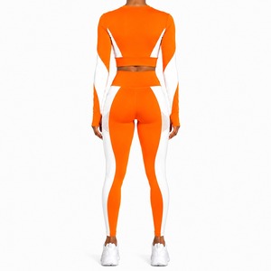 Women's Fitness Yoga Set Premium Seamless Sports Bra High Waist Leggings Custom Logo Activewear Wholesale Factory - Product Image 4