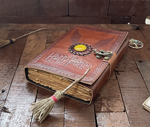 Diario de cuero Vintage de Harry Potter para mujer, suministros de brujería, papel de borde antiguo, decoración y herramientas de bruja - Product Image 4