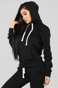 Women <b>Two</b> <b>Piece</b> Hoodie <b>Set</b> Fleece Jogger Tracksuit Urban Streetwear Wholesale Apparel Supplier USA - Product Image 4