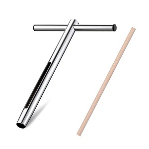 Sonda de madera de teca para análisis de suelo con mango de acero - Herramienta de análisis para jardín al por mayor - Product Image 1