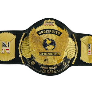 เข็มขัดแชมป์ไร้ข้อโต้แย้ง รุ่น Juan Night Cabo ดีไซน์ปีกทอง สายสีดำพรีเมียม พร้อมโลโก้ USA และ Cabo - Product Image 2