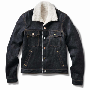 Custom Designed Men's High Street Style Denim <b>Jacket</b> for men Winter Breathable Sherpa <b>Fleece</b> <b>Lining</b> and Fur - Product Image 2