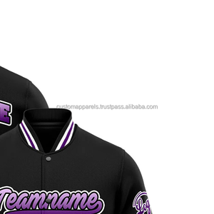 100% Wool Graduation Varsity <b>Jacket</b> with Custom Embroidery Personalized Stand Collar Windproof Letterman Coat for Schools - Product Image 4