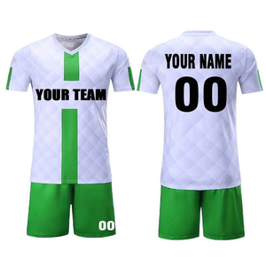 Wholesale Customize Logo Sport Wear Soccer Uniform Men's Sports Wear 100% Polyester Soccer Uniforms - Product Image 5