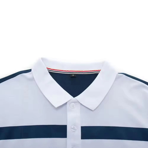 เสื้อโปโลทรงเข้ารูปปี 2026 พร้อมโลโก้สั่งทำพิเศษสำหรับผู้ชาย ดีไซน์แผงตัดต่อระบายอากาศได้ดี เสื้อยืดกอล์ฟ ขายส่งเสื้อโปโล - Product Image 3