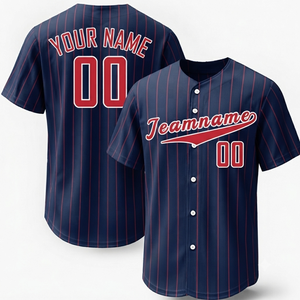 Camisetas de Béisbol Personalizadas al por Mayor para Hombre, Uniformes de Béisbol para Adultos, Impresión Personalizada, Transpirables, 100% Poliéster, Manga Corta - Product Image 4