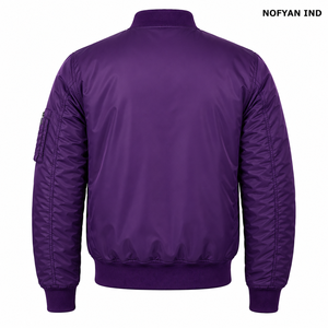 Chaqueta Bomber de Invierno Personalizada con Cierre, Transpirable, de Secado Rápido y Ecológica, Fabricante, Venta al Por Mayor Directa de Fábrica, Ropa Exterior Casual para Hombre - Product Image 1