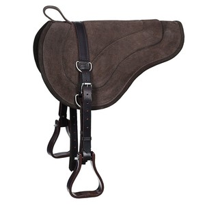 best Quilted Leather Outer Shell Polycotton Lining Leather Filling Comfortable Pocket Western <b>Equestrian</b> Trail Saddle Pad - Product Image 1