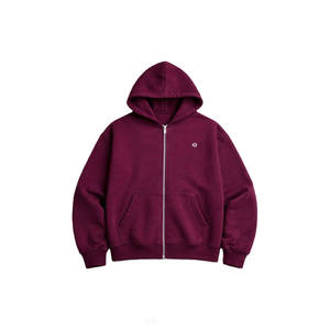 Sudadera con Capucha de Alta Calidad 100% Algodón Felpa, Cierre Completo, para Hombre, Talla Grande, Estilo Urbano, Logotipo Personalizado, Producción OEM - Product Image 2