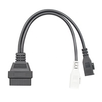 Handal dan murah OBD 2-Pin untuk OBD 16-Pin kabel adaptor tembaga konduktor kabel Harness untuk Audi mobil tua