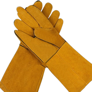 ถุงมือเชื่อมหนังวัวแท้แบบหนา ทนไฟ สำหรับงานอุตสาหกรรม ป้องกันมือ - Product Image 4