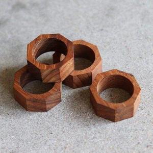 Juego de servilleteros de madera natural, ecológicos, accesorio para mesa de comedor de Madiha Art and Crafts - Product Image 3