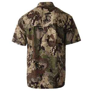 Chemise de chasse d'été personnalisée brodée en toile respirante à manches courtes en polyester imprimé animal pour la chasse au cerf - Product Image 4