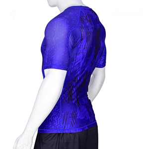 Haut de compression personnalisé pour homme à manches longues, sublimé, pour BJJ MMA, séchage rapide, respirant, pour la gym et le fitness - Product Image 4