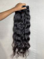 Extensions de cheveux naturels indiens Remy à donneur unique, 26 pouces, 100g, double trame machine, cheveux bouclés ondulés profonds