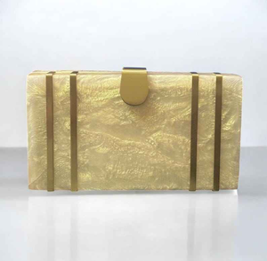 Pochette élégante en résine époxy à motif floral pour femme, idéale pour les mariages et les soirées cocktail - Product Image 4