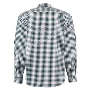 Chemise décontractée à manches longues pour homme en coton à carreaux, col rabattu, motif écossais, respirante, pour l'automne - Product Image 3