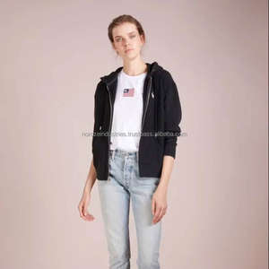 Sudadera con capucha personalizada para mujer, sudadera tipo polo, sudadera de algodón y forro polar, sudaderas transpirables anti-pilling para mujer - Product Image 3