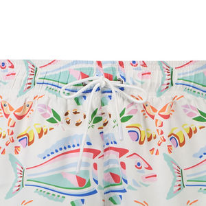 Nouveaux shorts en toile pour hommes, taille mi-haute, écologiques, respirants, séchage rapide, pour la plage et la natation, décontractés, avec logo personnalisé, en promotion - Product Image 5