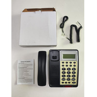 Hotelbedrijf vaste telefoon met snoer, geheugentoetsen, handsfree speaker, nummerherkenning, LCD-scherm, bekabelde LAN-aansluiting, wandmontage, bureau, OEM