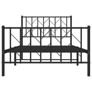 Estructura de Cama de Acero Resistente con Recubrimiento de Polvo Negro de 39.4 x 78.7 Pulgadas, Camas Metálicas - Product Image 5