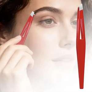 Pinzas de Precisión para Cejas de Acero Inoxidable, Herramienta de Maquillaje de Alta Calidad - Product Image 2