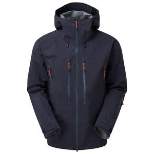 Veste Softshell imperméable écologique noire pour homme avec col montant, logo sur le devant, fermeture éclair, vêtements de sport d'hiver pour l'extérieur - Product Image 6