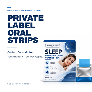 Tiras de Vitaminas Orales Disolubles para Dormir, Marca Privada, Ayuda para Dormir Relajante, Suplemento de Melatonina, Logotipo Personalizado, 30 Piezas - Product Image 3