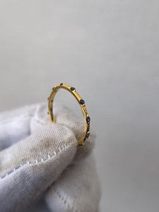 แหวนไพลินสีน้ำเงินทันสมัย เงินแท้ 925 ชุบทอง 14K ทรงกลม แหวนหมั้นและแต่งงาน - Product Image 3