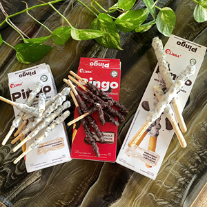 A SET OF VIETNAMESES DELICIOUS PINGO MILK CHOCOLATE <b>BISCUITS</b> COCOA CRUMB 32G & 49.5G - Product Image 4