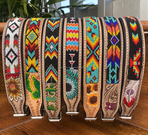 2024 Popular Luxury Designer Custom Hand Tooled Leather Dog Collar Personalized Manufacturer Genuine Cow Leather Pet Dog Collar - Product Image 5