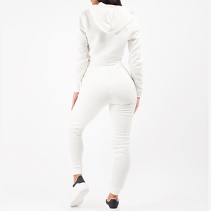 Conjunto Deportivo OEM para Mujer, Estilo Jogger con Rayas, Holgado, Conjunto de 2 Piezas, Chaqueta y Pantalones Deportivos de Pierna Ancha - Product Image 1