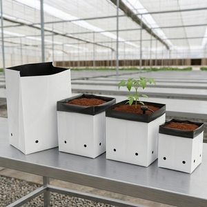Agriculture Greenhouses Black and White Plastic Grow <b>Bag</b> 1 2 3 5 Gallon <b>Vegetable</b> Plant Greenhouse Reusable Hydroponic Grow <b>Bags</b> - Product Image 5