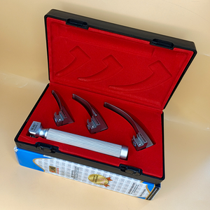 Lapa Laryngoscope Standard Macintosh Fiber Optic 3 Blade 0-1-2 Set Child Handle Standard Quality Blister Box Packed CE Class I - Product Image 4