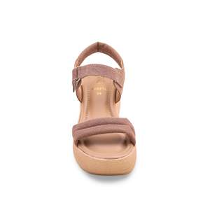 Sandale à talon formelle marron PU0218 - Product Image 1