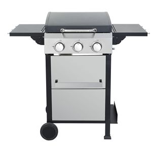 Parrilla de Gas Propano con 3 Quemadores, 36900 BTU de Potencia, Rejillas de Cocción de Hierro Esmaltado, Laterales Plegables y Plancha de Acero Inoxidable para Barbacoa al Aire Libre - Product Image 6