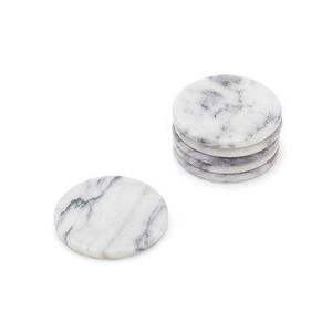 White Marble <b>Coasters</b> Set of 4 Absorbent Stone <b>Drink</b> <b>Coasters</b> for Home Decor & Table stone Luxury <b>Coasters</b> for <b>Drinks</b> - Product Image 3