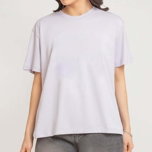 เสื้อยืดคอตตอนทรงโอเวอร์ไซส์ ลายเรียบ สไตล์ลำลอง เนื้อผ้านุ่ม ใส่สบาย ทรงหลวม คอกลม พร้อมโลโก้สั่งทำ สำหรับฤดูร้อน เป็นมิตรต่อสิ่งแวดล้อม - Product Image 1