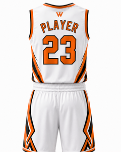 Ensemble de maillot de basket-ball sublimé WARPRO Elite – Débardeur sans manches et short anti-humidité, ensemble de vêtements de sport haut de gamme pour le basket-ball - Product Image 2