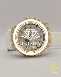Luxury Crown of Thorns VVS Moissanite <b>Diamond</b> <b>Watch</b> 925 Sterling Silver Iced Out Timepiece - Product Image 1