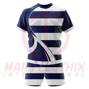 Bulk Quantity Comfortable Fit Rugby Uniform Custom Printed Rugby Jersey And Shorts Set Sports Uniform For Teams - Product Image 2