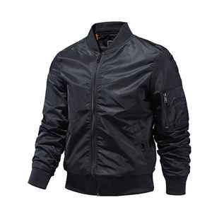 Custom Eco-Friendly Crew Neck Puff Printed Plus Size Waterproof Polyester/Cotton <b>Bomber</b> <b>Jacket</b> <b>Summer</b> <b>Men</b>/Unisex High Quality - Product Image 5