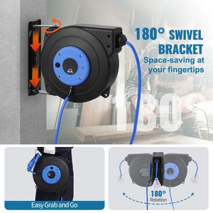 Avvolgicavo retrattile per impieghi gravosi da 45 piedi, 12AWG/3C SJTOW, con presa tripla illuminata, 15 Amp, da NEMA femmina a AC maschio - Product Image 6