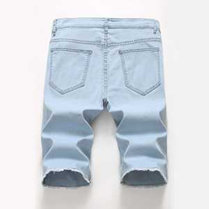 Pantalones Cortos de Mezclilla Gruesos 100% Algodón para Hombre, Personalizados por el Fabricante, Casuales de Verano, Transpirables, Ecológicos, con Cintura Elástica - Product Image 2