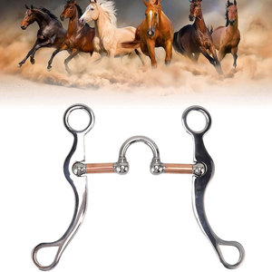 Stainless Steel Horse Bit With Copper <b>Roller</b> <b>Joint</b> Western Riding Equipment Sliding <b>roller</b> horse bit with <b>roller</b> Durable - Product Image 1